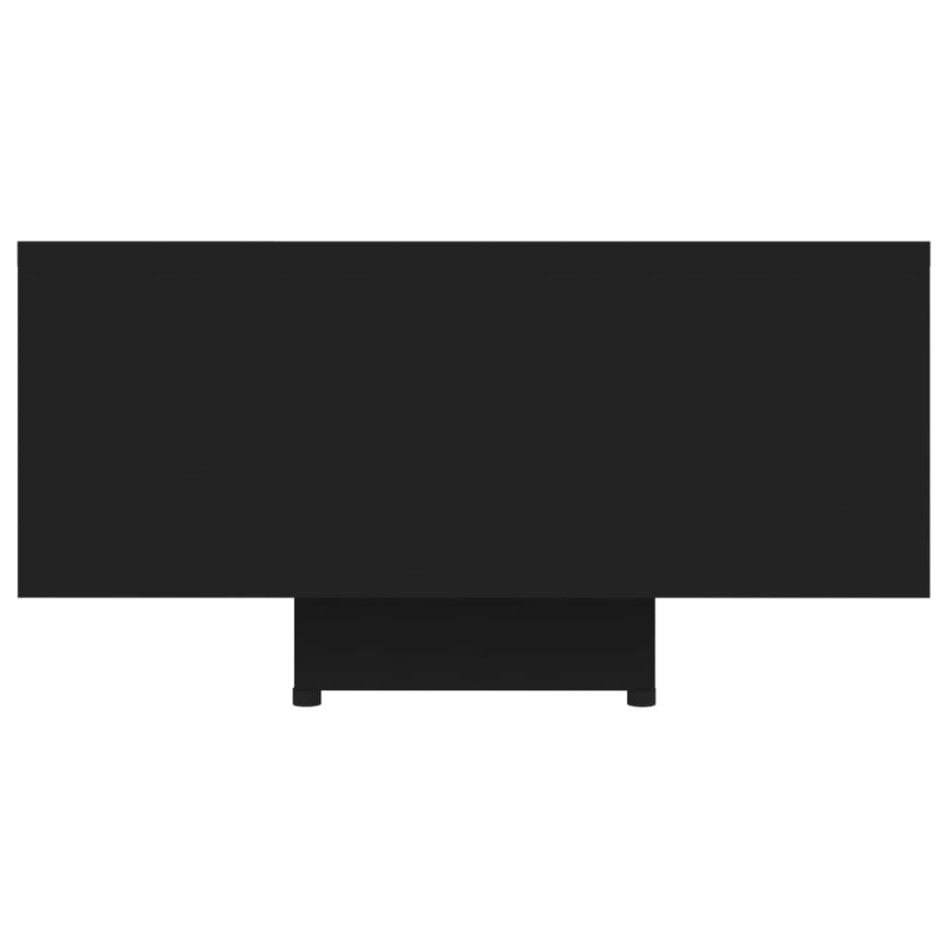 Mesa de centro madera contrachapada negro 85x55x31