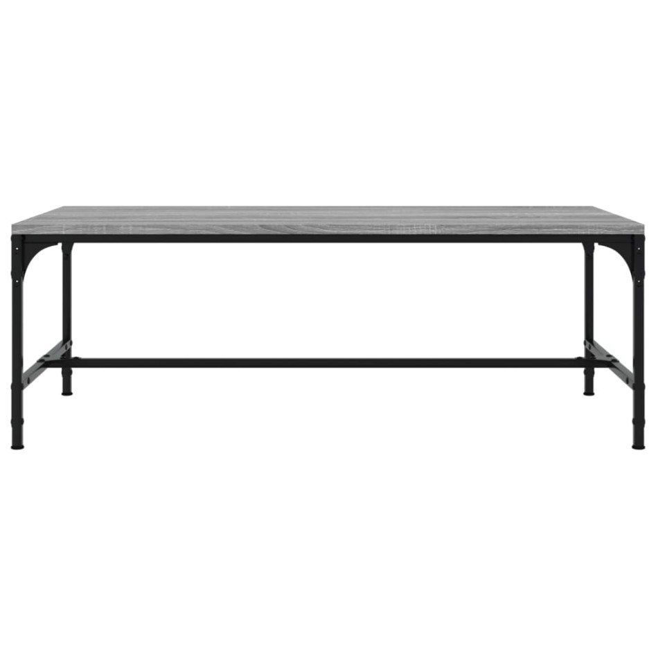 Mesa de centro madera contrachapada gris Sonoma 80x50x35