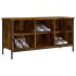 Mueble zapatero madera contrachapada roble ahumado 100x35x50