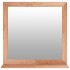 Espejo de pared madera maciza nogal 55x55