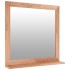 Espejo de pared madera maciza nogal 55x55