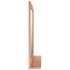 Espejo de pared madera maciza nogal 55x55