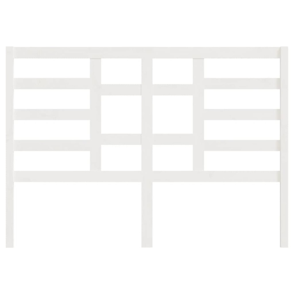 Cabecero de cama madera maciza de pino blanco 126x4x104