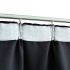 Cortinas opacas con ganchos 2 piezas negro 140x225