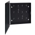 Caja de llaves con tablero magnético negra 35x35x4