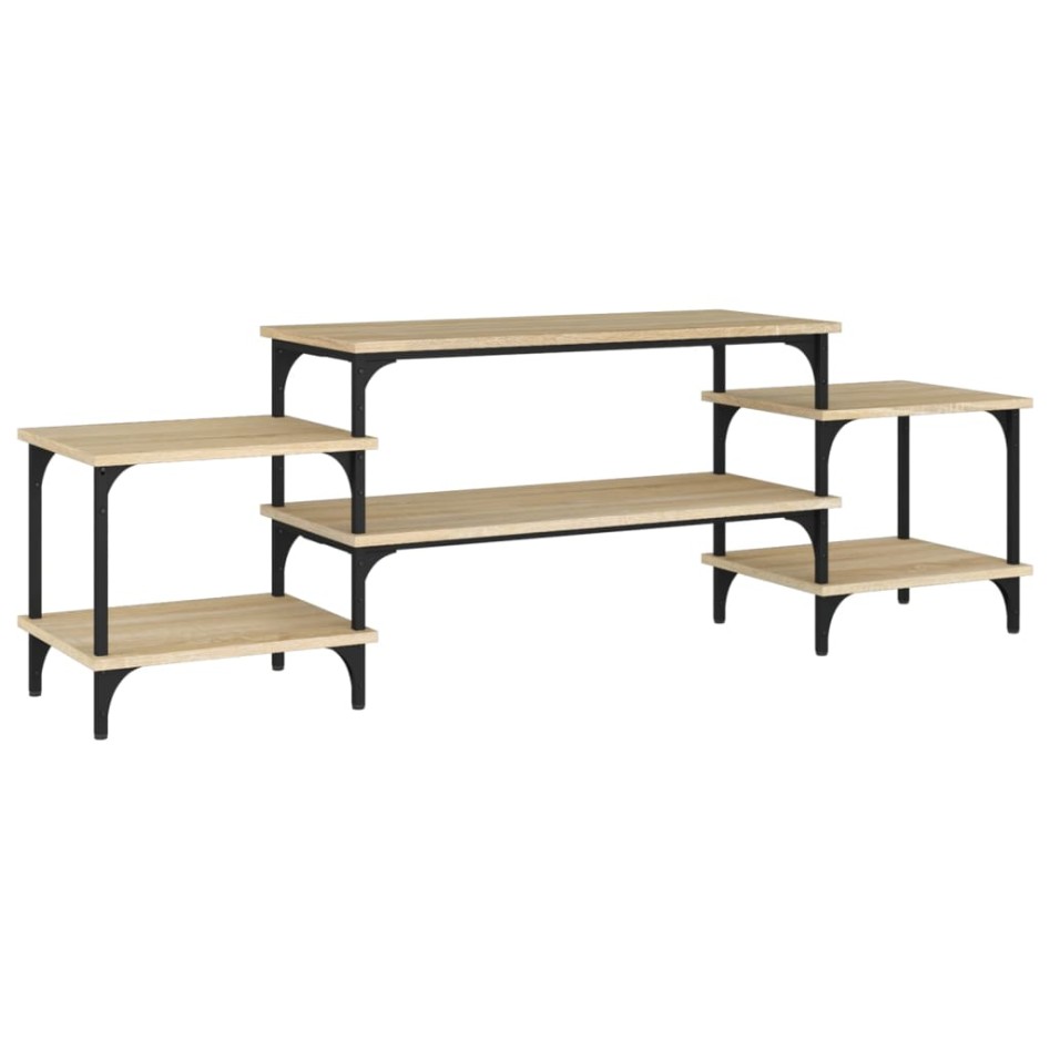 Mueble para TV madera contrachapada roble Sonoma 157x35x52