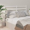 Cabecero de cama madera maciza de pino blanco 206x4x100 cm