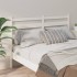 Cabecero de cama madera maciza de pino blanco 206x4x100