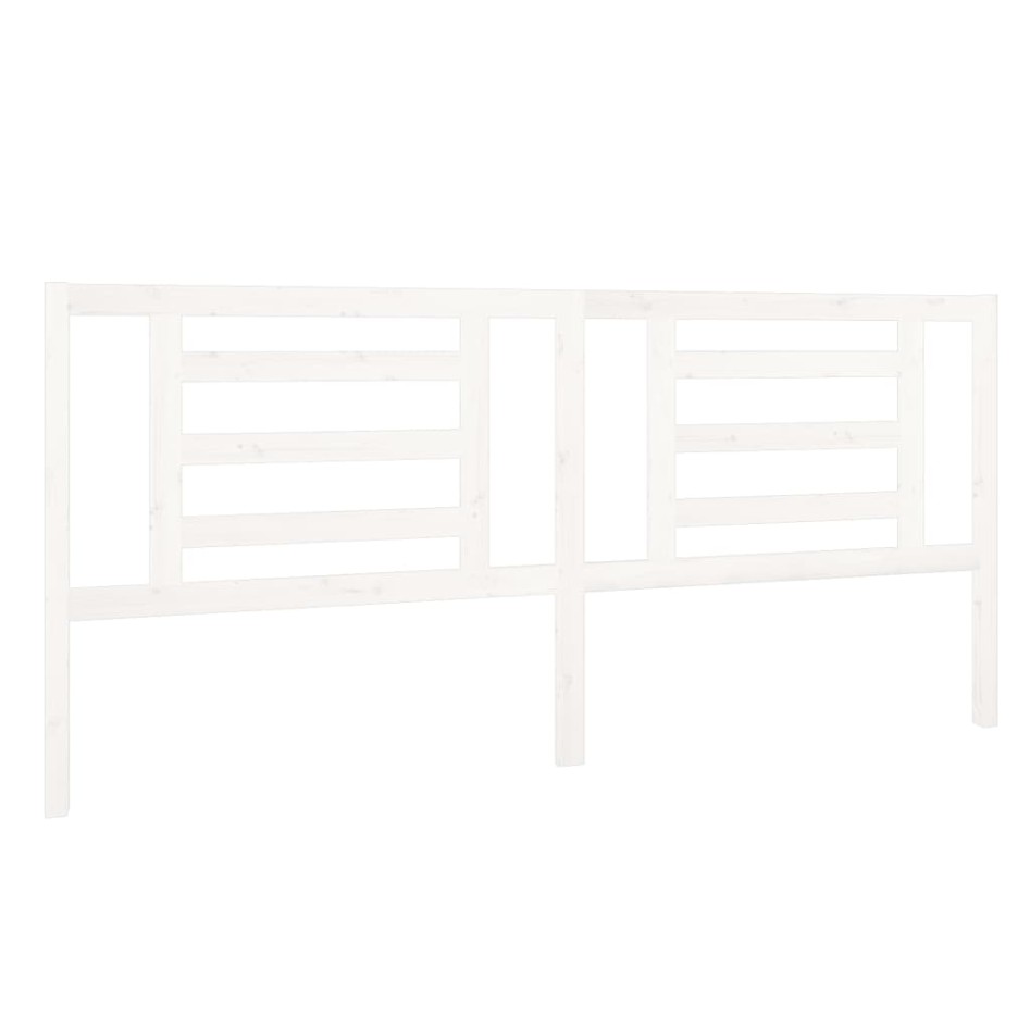 Cabecero de cama madera maciza de pino blanco 206x4x100