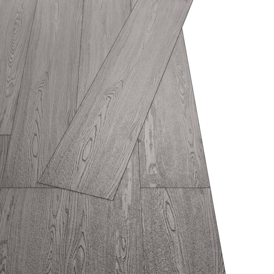 Lamas para suelo de PVC autoadhesivas gris oscuro 2,51 m² 2