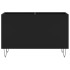 Mueble para discos madera contrachapada negro 74,5x38x48