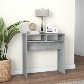Mesa consola madera contrachapada gris Sonoma 78x30x80