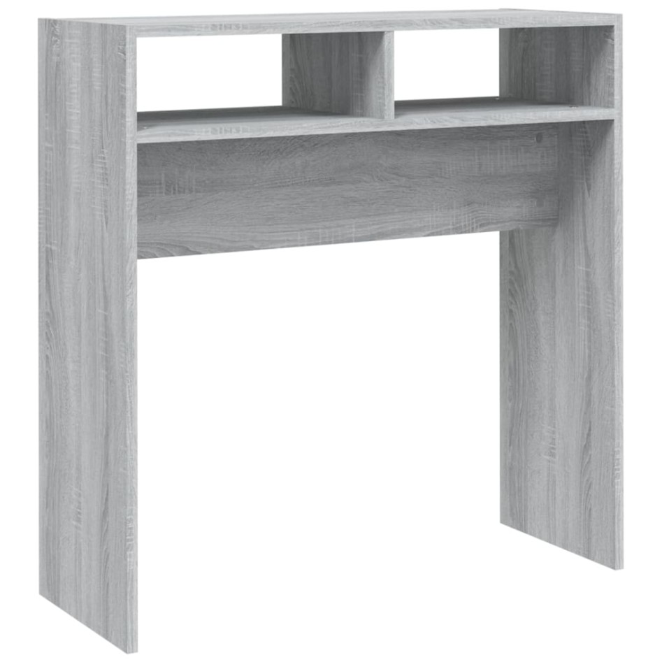 Mesa consola madera contrachapada gris Sonoma 78x30x80