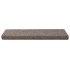 Alfombrilla de escalera 15 uds tela punzonada crema 65x21x4