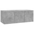 Mueble para TV madera contrachapada gris hormigón 80x34x30