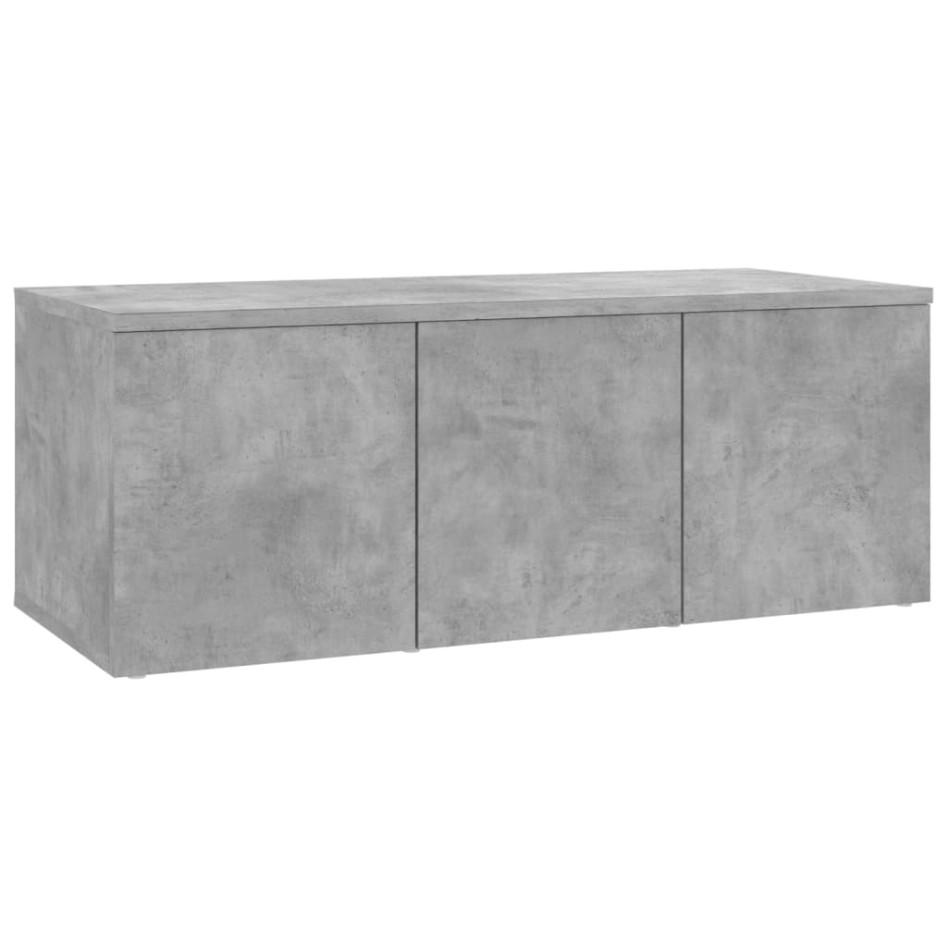 Mueble para TV madera contrachapada gris hormigón 80x34x30