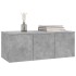 Mueble para TV madera contrachapada gris hormigón 80x34x30