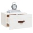 Mesita de noche de pared blanco 40x29,5x22