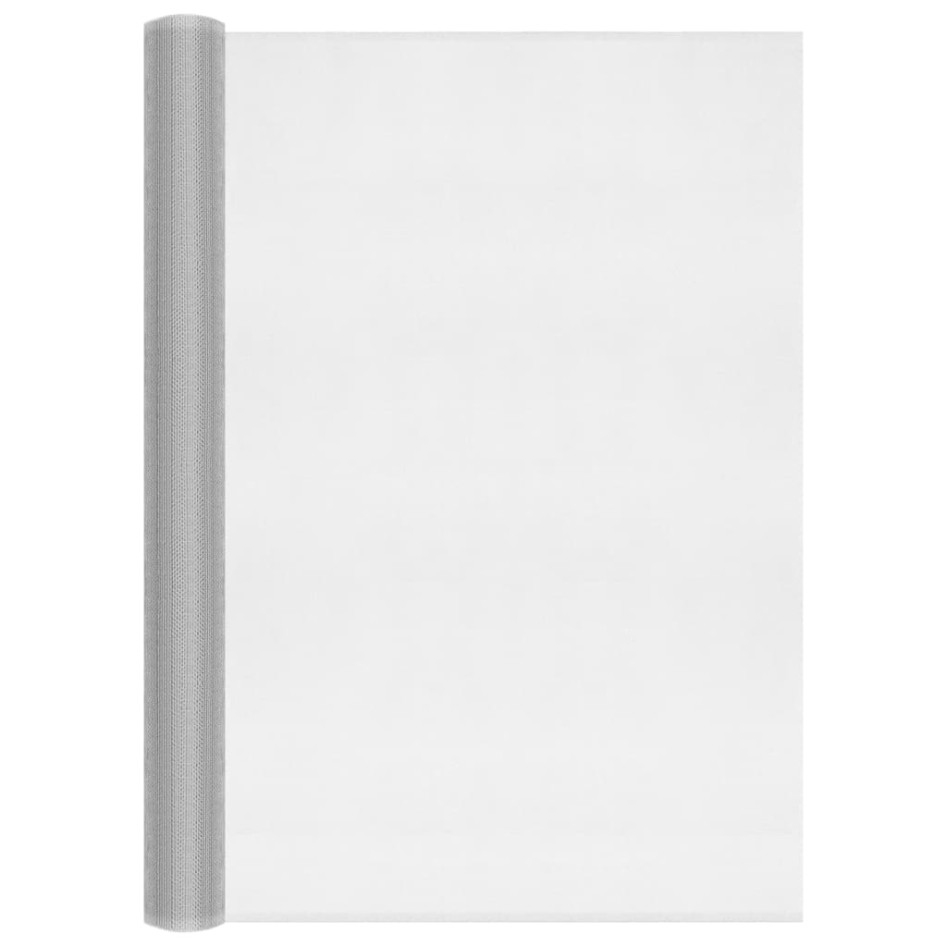 Malla mosquitera de aluminio plateada 80x2000