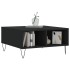 Mesa de centro madera de ingeniería negro 60x60x30