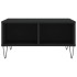 Mesa de centro madera de ingeniería negro 60x60x30