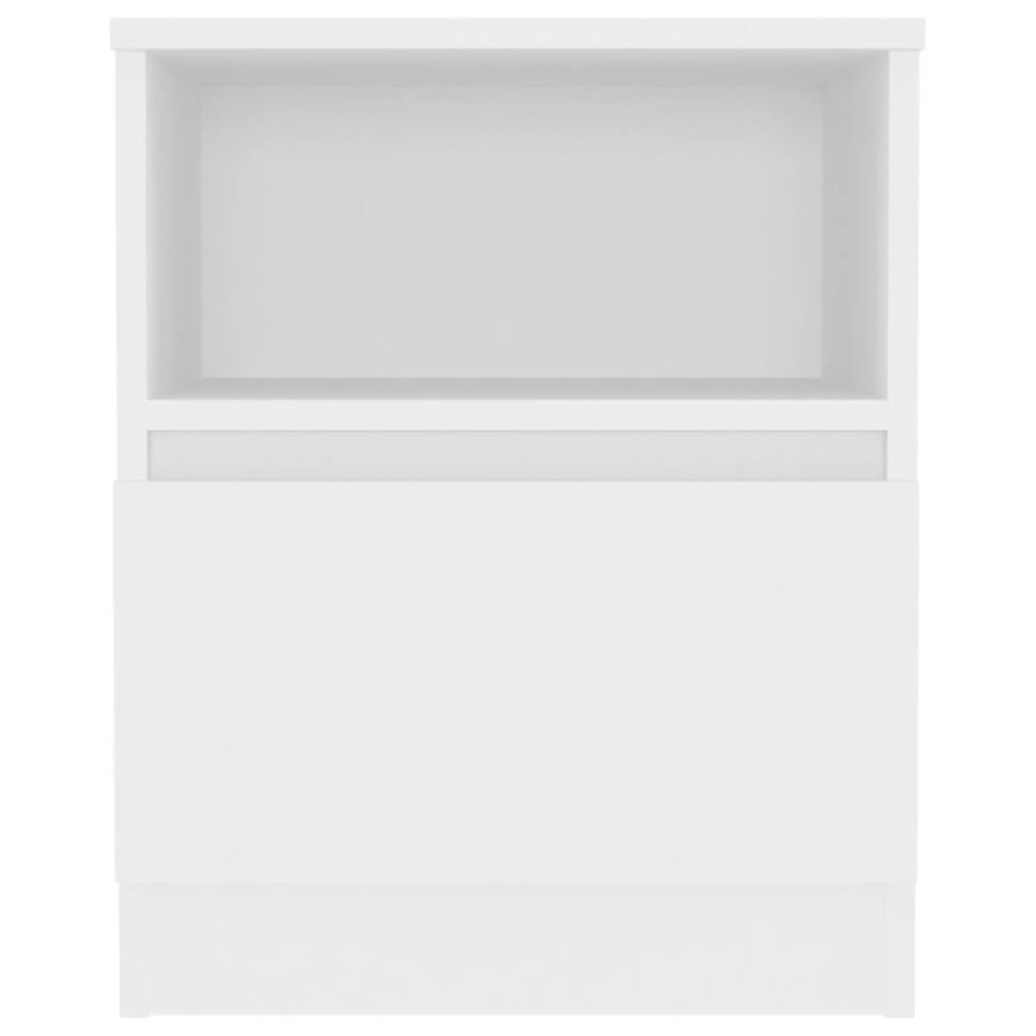 Mesita de noche blanco madera contrachapada 40x40x50