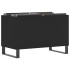 Mueble para discos madera contrachapada negro 74,5x38x48