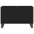 Mueble para discos madera contrachapada negro 74,5x38x48
