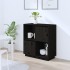 Aparador de madera maciza de pino negro 74x35x80