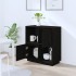 Aparador de madera maciza de pino negro 74x35x80