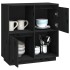 Aparador de madera maciza de pino negro 74x35x80