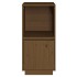 Aparador de madera maciza de pino marrón miel 38x35x80