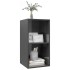 Mueble TV de pared madera contrachapada gris brillo 37x37x72