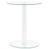 Mesa de centro de vidrio templado transparente 40