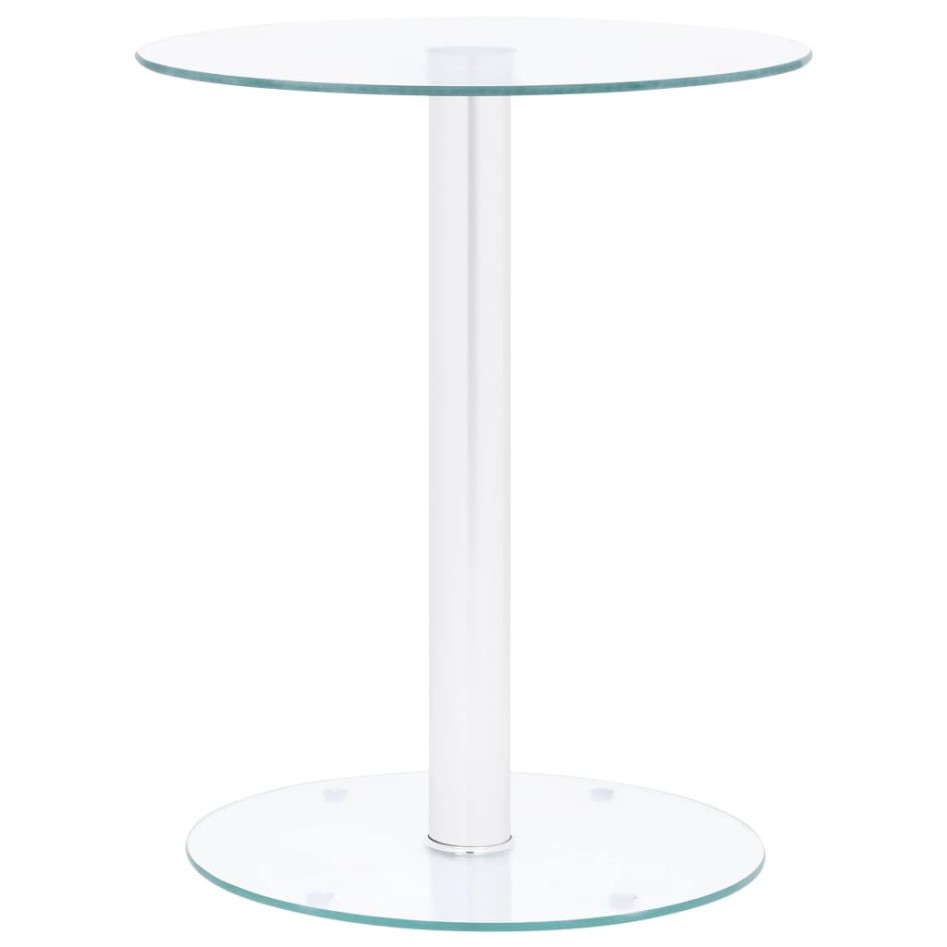 Mesa de centro de vidrio templado transparente 40