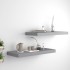 Estante flotante pared 2 uds gris MDF 60x23,5x3,8