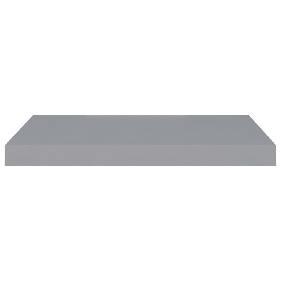Estante flotante pared 2 uds gris MDF 60x23,5x3,8