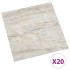 Tarimas de suelo autoadhesivas 20 uds PVC beige 1,86