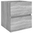 Mueble de lavabo madera de ingeniería gris Sonoma 41x38,5x45