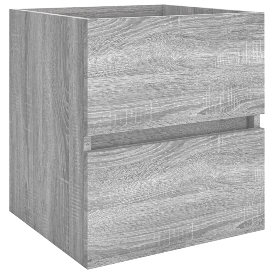 Mueble de lavabo madera de ingeniería gris Sonoma 41x38,5x45