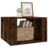 Mesita de noche madera contrachapada roble ahumado 57x55x36