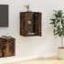 Mueble para TV de pared roble ahumado 40x34,5x60