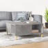 Mesa de centro madera contrachapada gris hormigón 80x80x36,5