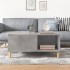 Mesa de centro madera contrachapada gris hormigón 80x80x36,5