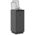 Aparador 2 uds madera maciza de pino gris 31,5x34x75