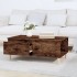 Mesa de centro madera contrachapada roble ahumado 90x50x36,5