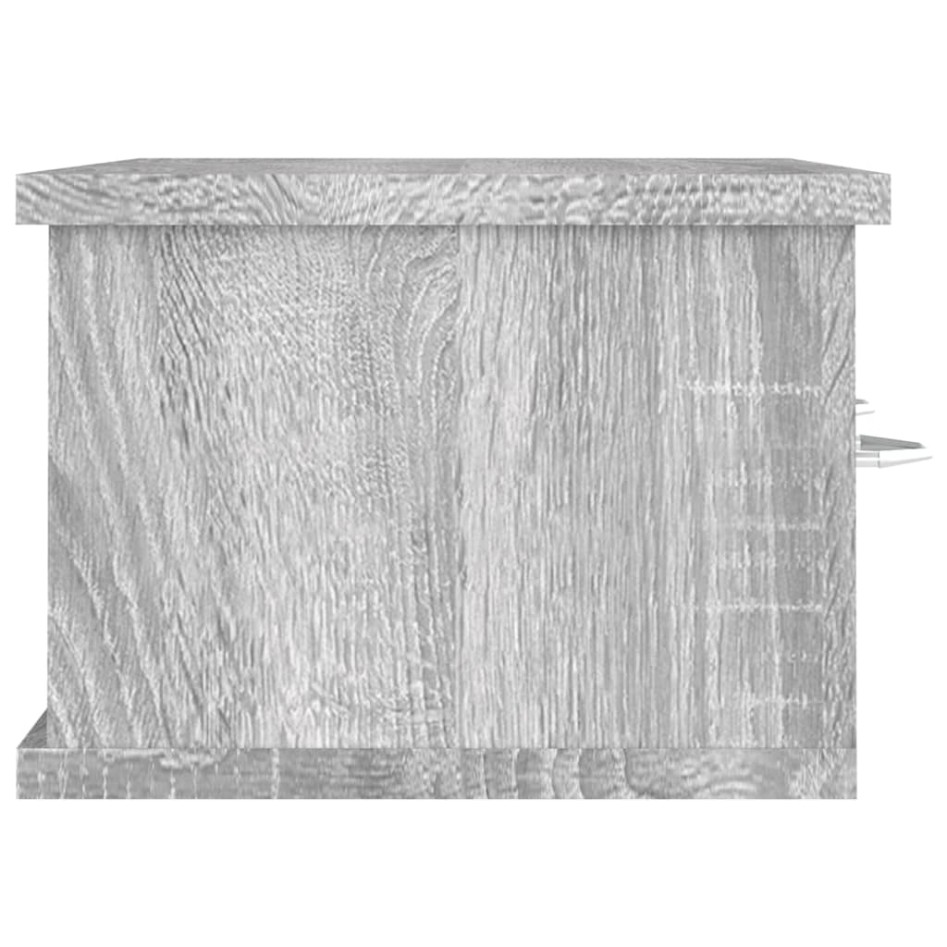 Armario de pared madera contrachapada gris Sonoma 60x26x18,5