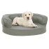 Colchón para cama de perro ergonómico aspecto lino gris