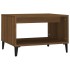 Mesa de centro madera contrachapada marrón roble 60x50x40