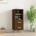 Aparador madera contrachapada roble marrón 34,5x34x90